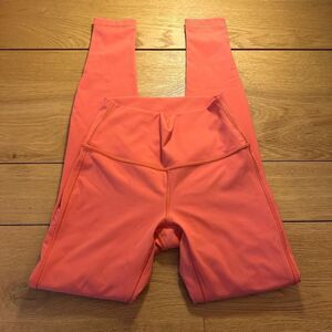 Lululemon wunder under orange leggings 4